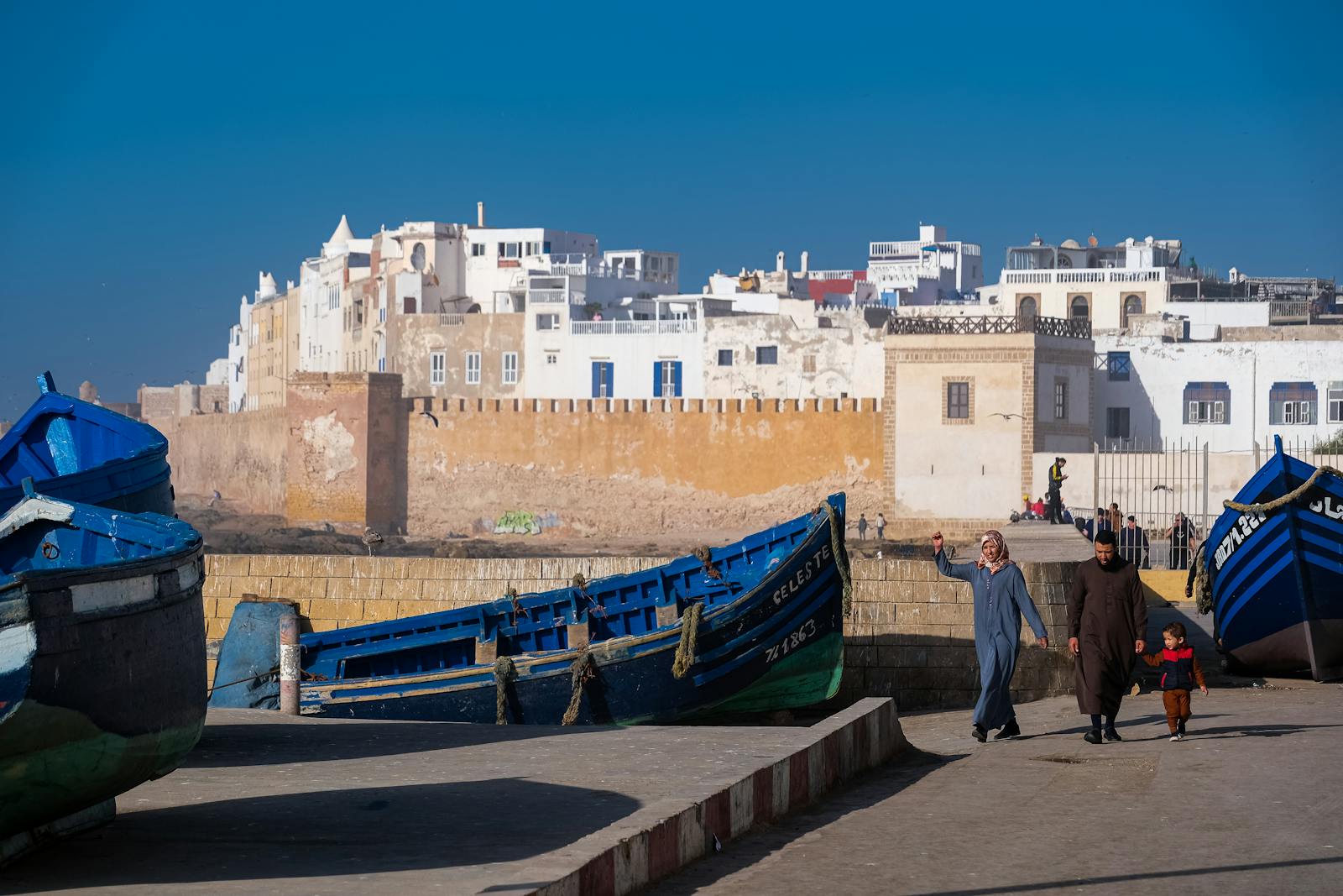 Porto de Essaouira, barcos de pesca